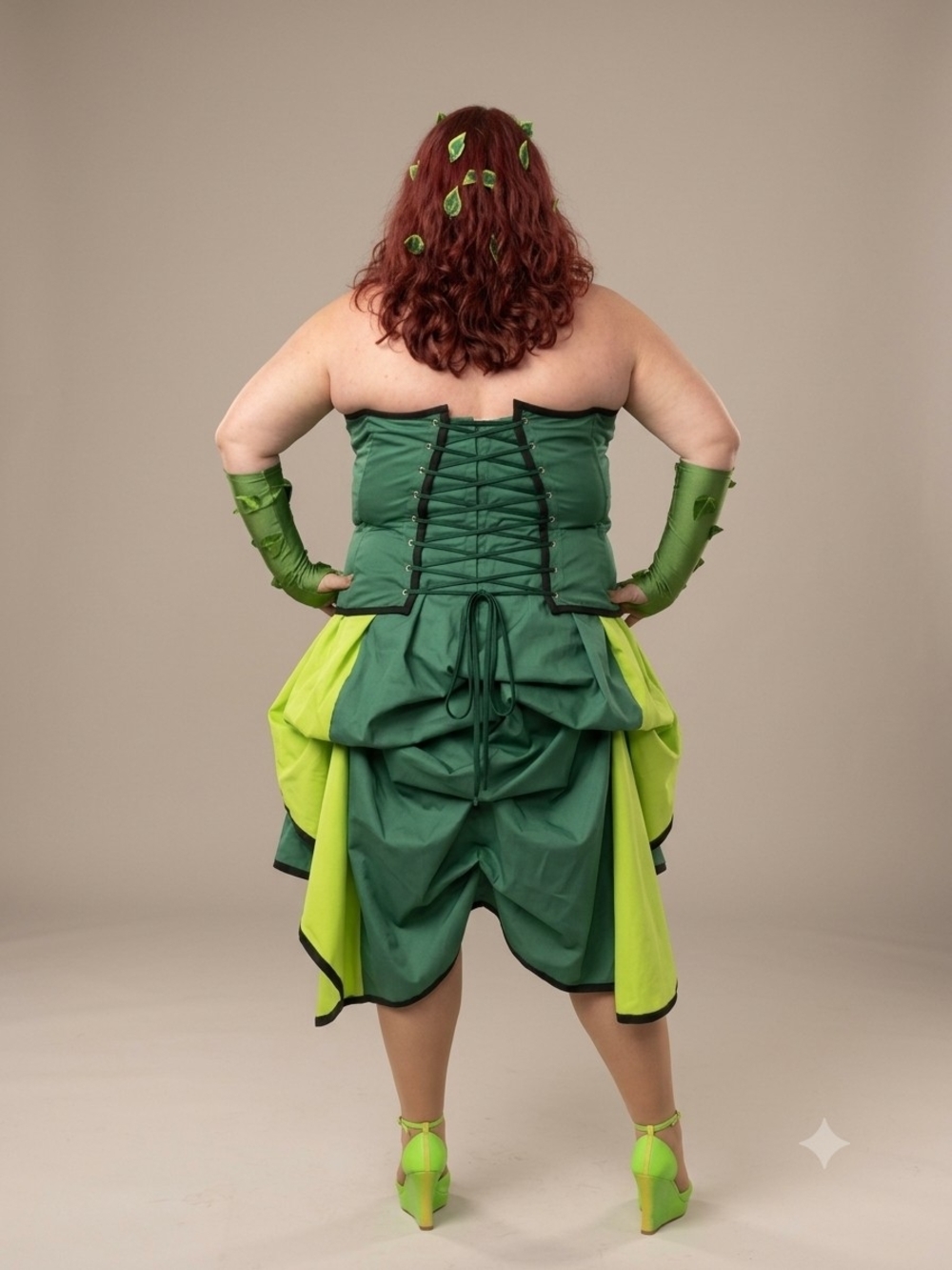 One Of A Kind Steampunk Poison Ivy Costume - Plus Size 2X/18 - Picture 3 of 14